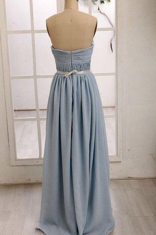 Robe demoiselle d'honneur plissé naturel col en forme de cœur de traîne courte avec zip - Photo 2