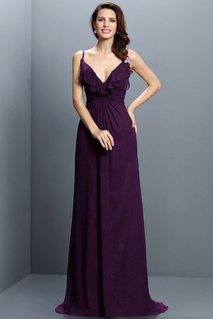 Vestido de Dama de Honor de Corte-A de Corte princesa de Cremallera de Plisado - Foto 13
