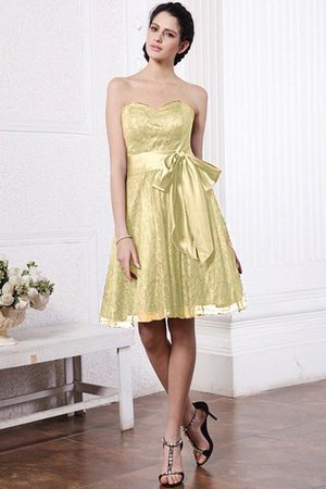 Vestido de Dama de Honor de Corte princesa de Corte-A de Escote Corazón con Cintas - Foto 8
