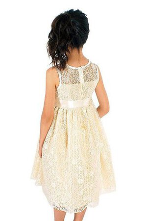 Vestido de Floristas de Corte-A de Fajas de Sin mangas de Flores de Encaje Adorno - Foto 4