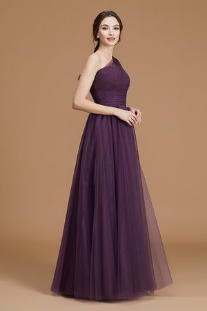 Ehrenvoll Ärmellos A-Linie Tüll Normale Taille Brautjungfernkleid - Bild 7