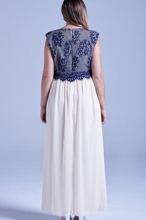 Vestido de Dama de Honor en Gasa de Largo de Manga tapada de Encaje Adorno - Foto 2