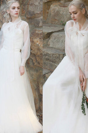 Robe de mariée joli en satin extensible sage naturel longue - Photo 10
