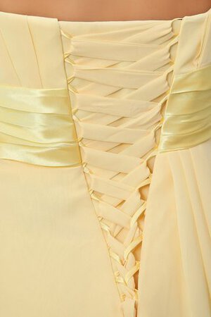 A Linie Ein Schulter Chiffon gerüschtes Cocktailkleid - Bild 5
