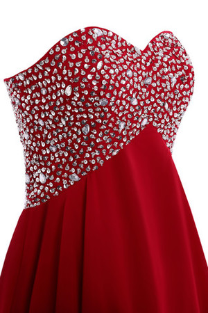 Keine Taille Seeküste Kirche knielanges ausgefallenes Jugendweihekleid mit Kristall - Bild 5