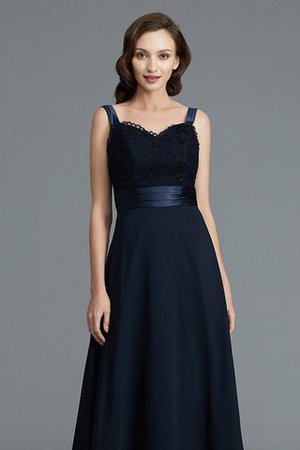 Ärmelloses Herz-Ausschnitt Normale Taille A-Linie Brautmutterkleid aus Chiffon - Bild 7