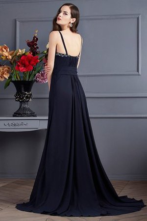Robe de bal longue a-ligne manche nulle avec chiffon de tour de ceinture en haute - Photo 2