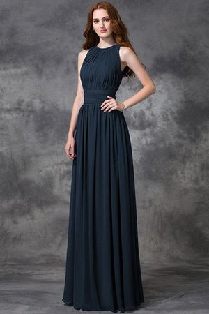 Robe demoiselle d'honneur longue fermeutre eclair avec chiffon ligne a de princesse - Photo 9