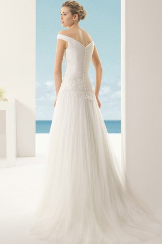Romántico Vestido de Novia de Corte-A de Largo de Hasta el suelo de Exclusivo - Foto 2
