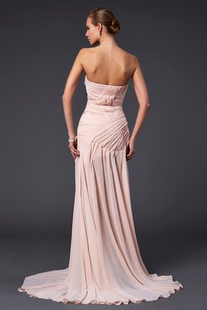 Robe de soirée longue plissé manche nulle de fourreau de col en cœur - Photo 2