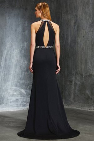 Perlenbesetztes Normale Taille Sweep train Anständiges Ballkleid mit Hohem Kragen - Bild 2