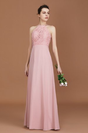 Robe demoiselle d'honneur en chiffon splendide de princesse avec zip naturel - Photo 7