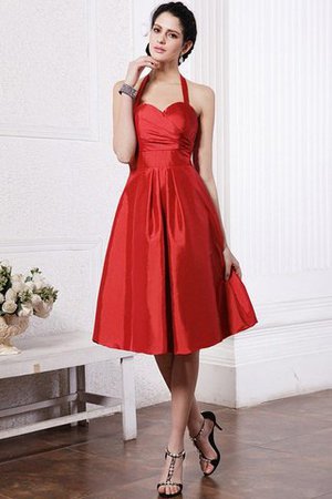 Robe demoiselle d'honneur courte au drapée avec sans manches de princesse dénudé - Photo 22