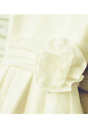 Ärmellos Chiffon Prinzessin Normale Taille Blumenmädchenkleid mit Blume - Bild 4