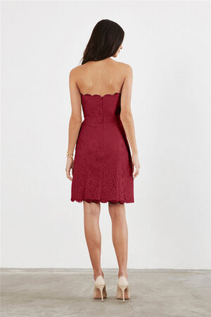 Romántico Vestido de Dama de Honor de Hasta la Rodilla de Brillante de Corto - Foto 2
