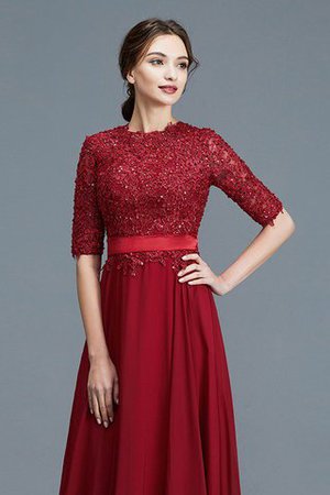 Abito mamma Sposa in Chiffon A-Line Principessa Senza Maniche A Terra - Foto 7