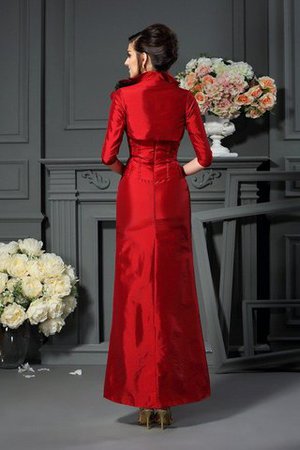 Reißverschluss Natürliche Taile Ärmelloses Brautmutterkleid mit Blume mit Jacke - Bild 2