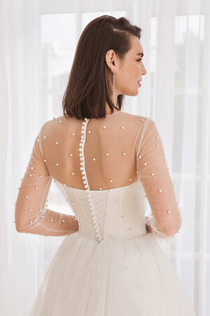 Vestido de Novia en Tul de Escote con cuello Alto de Exquisito de Pomposo - Foto 3