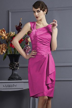 Robe demoiselle d'honneur courte appliques de fourreau textile taffetas avec zip - Photo 11