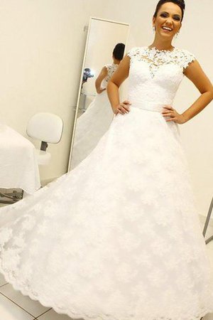 Abito da Sposa in Pizzo Naturale Tondo Radiosa Elegante - Foto 2