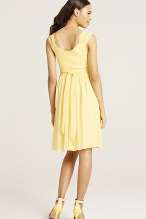 Robe demoiselle d'honneur bref v encolure avec sans manches ligne a - Photo 12