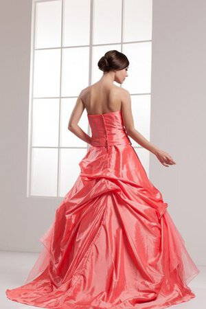 Perlenbesetztes Pick-Ups Duchesse-Linie Ärmelloses Quinceanera Kleid mit Applikation - Bild 7