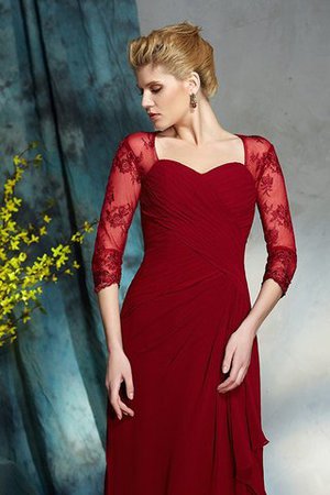 Natürliche Taile Chiffon Enges Reißverschluss Bodenlanges Brautmutterkleid - Bild 7