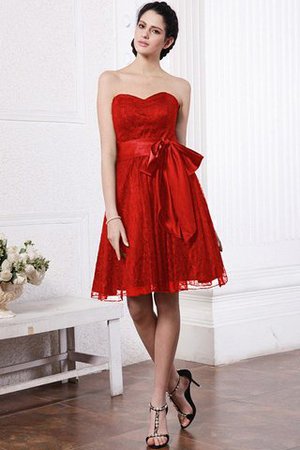 Vestido de Dama de Honor de Corte princesa de Corte-A de Escote Corazón con Cintas - Foto 21