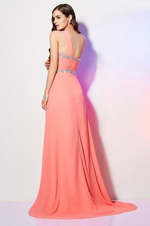 Robe de soirée longue derniere tendance avec perle fermeutre eclair a-ligne - Photo 2