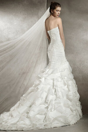 Abito da sposa con perline squisito medievale moderno a chiesa con increspature - Foto 4