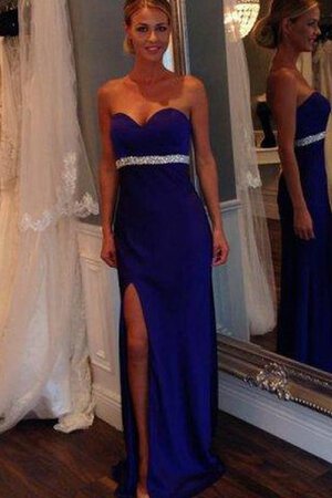 Perlenbesetztes Tüll Paillettenbesetztes V-Ausschnitt Herz-Ausschnitt Sweep train Ballkleid - Bild 1