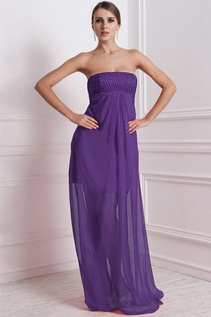 Robe demoiselle d'honneur avec chiffon a-ligne avec zip avec perle de bustier - Photo 23