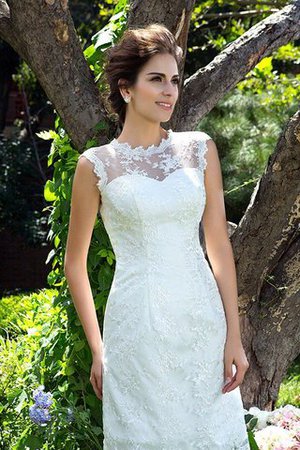 Robe de mariée bref naturel a-ligne de princesse fermeutre eclair - Photo 7