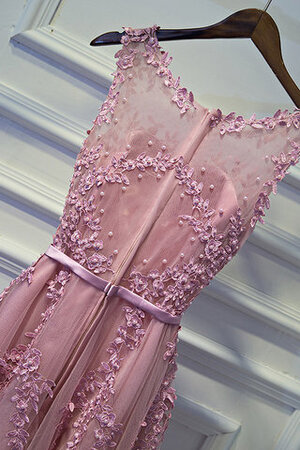 Robe de cocktail col en bateau rêveur avec zip décontracté romantique - Photo 3
