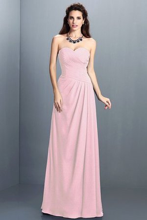 Prinzessin Ärmelloses A-Linie Brautjungfernkleid mit Herz-Ausschnitt mit Plissierungen - Bild 22