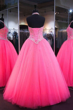 Neckholder A Linie Prinzessin Besondere Ballkleid mit Kristall - Bild 2