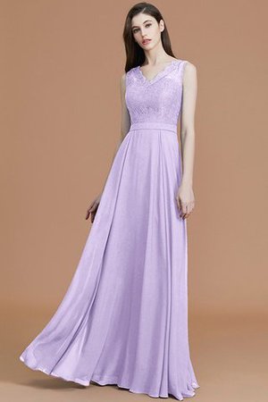 A Linie Prinzessin Normale Taille Ärmelloses Bodenlanges Brautjungfernkleid - Bild 25