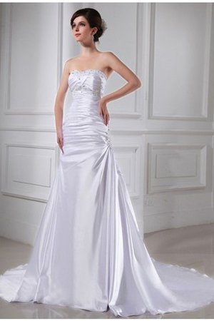Empire Taille Perlenbesetztes Prinzessin Kapelle Schleppe Bescheidenes Brautkleid - Bild 1