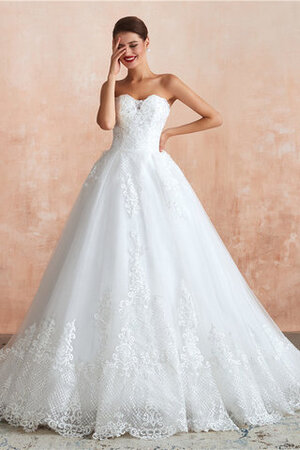 Vestido de Novia en Tul de Escote Corazón de Encantador de Largo - Foto 2