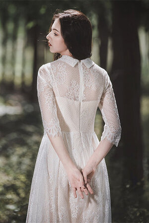 Robe de mariée arrivée au mollet haute qualité au jardin avec zip derniere tendance - Photo 4