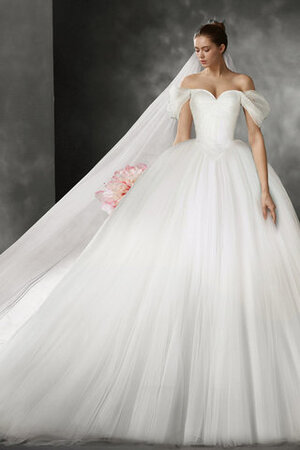 Abito da sposa senza maniche ball gown sensuale in raso medievale scintillante - Foto 3