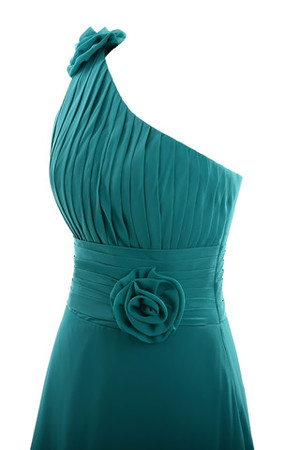 Vestido de Dama de Honor de Corte Recto de Lujoso de Largo de Rosetón Acentuado - Foto 6