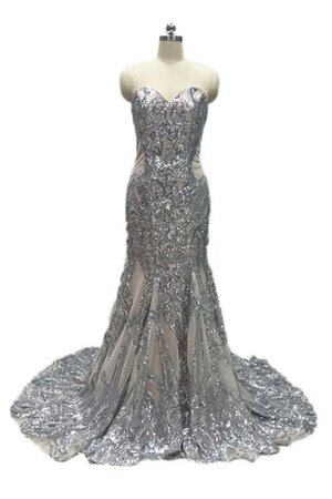 Abito da sposa bella in pizzo retro in stain elastico naturale spazzola treno - Foto 13