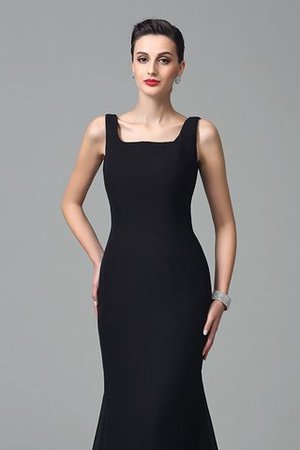 Reißverschluss Ärmelloses Sexy Abendkleid mit Bordüre mit Quadrat Ausschnitt - Bild 6