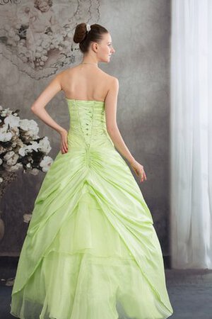 Robe de quinceanera pailleté ornée de mode de bal col en forme de cœur avec fleurs - Photo 6