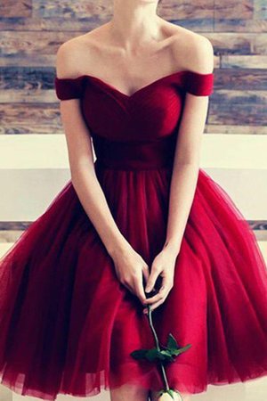 Fabelhaft Ärmelloses Normale Taille Prinzessin Mini Abiballkleid - Bild 1