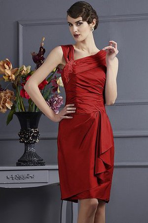 Robe demoiselle d'honneur courte appliques de fourreau textile taffetas avec zip - Photo 23