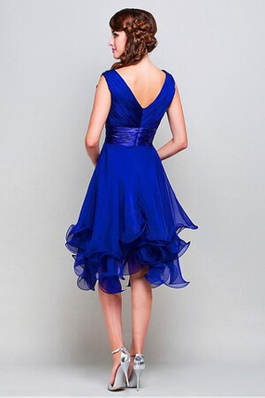 V-Ausschnitt Chiffon ziemlich Abiballkleid - Bild 2