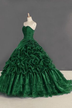 Abito quinceanera senza maniche ball gown bello a terra colorato principessa - Foto 1