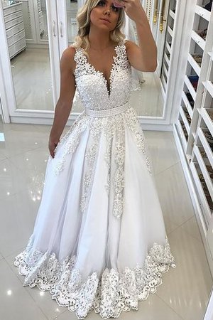 Ärmellos Prinzessin A Linie Natürliche Taile Stilvolles Abendkleid - Bild 1